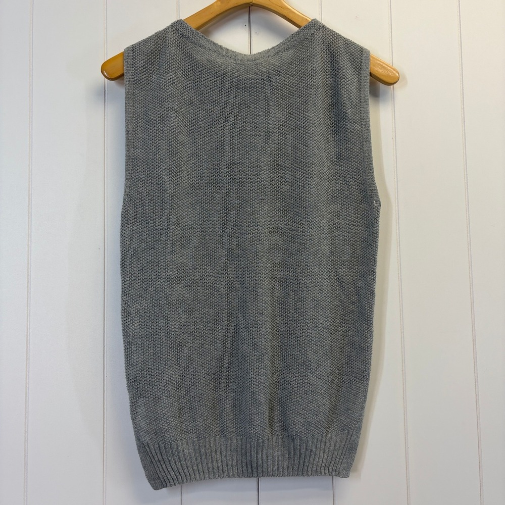 Apart by Lowrys Boho Chic Fringe Knit Sweater Tank Women Size F Minimalist Cozy - Picture 2 of 8
